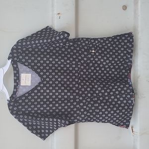 Vera Bradley Black Scrub Top Womans Size Large Style: V6217 Used